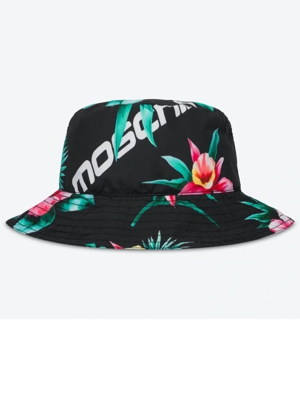NEW Moschino Couture unisex Hawaiian logo bucket hat